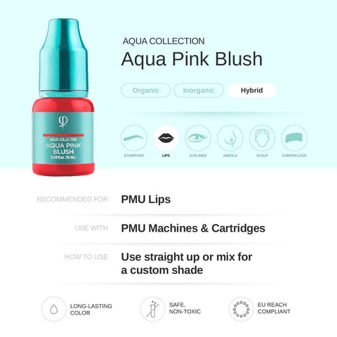 Aqua Pink Blush PMU pigment 10ml - Premium PhiSeller