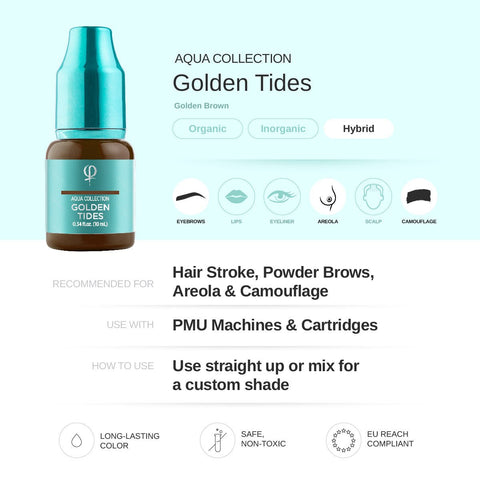 Golden Tides PMU Pigment 10ml - Premium PhiSeller