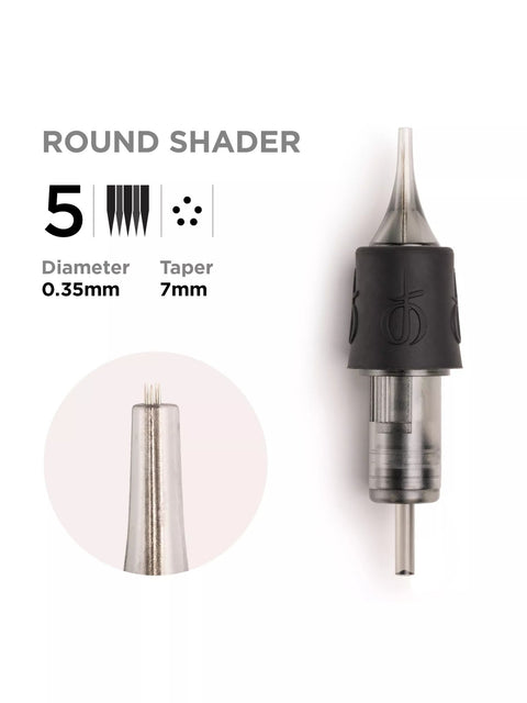 Phi Black Cartridge 7mm taper - 10pcs - Premium PhiSeller