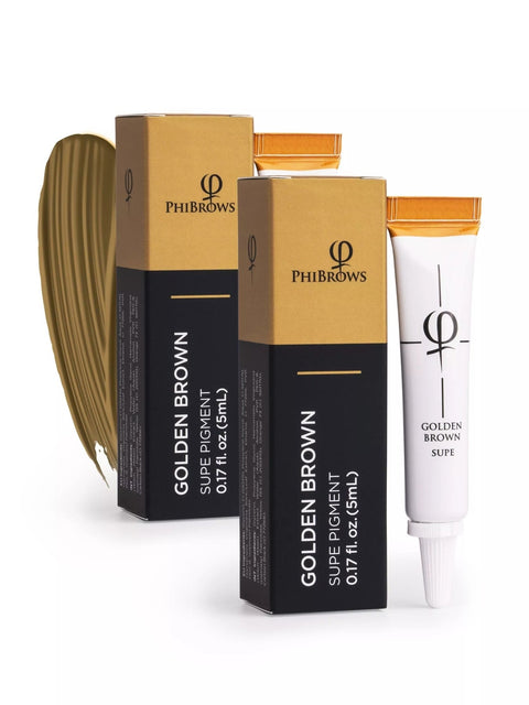 PhiBrows Goldenbrown SUPE Pigment 5ml - 2pcs - Premium PhiSeller