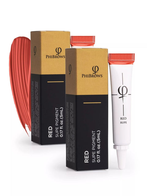 PhiBrows Red SUPE Pigment 5ml - 2pcs - Premium PhiSeller