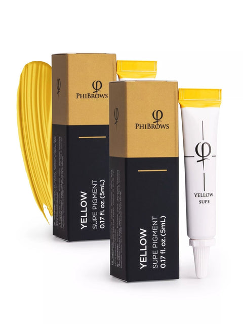 PhiBrows Yellow SUPE Pigment 5ml - 2pcs - Premium PhiSeller