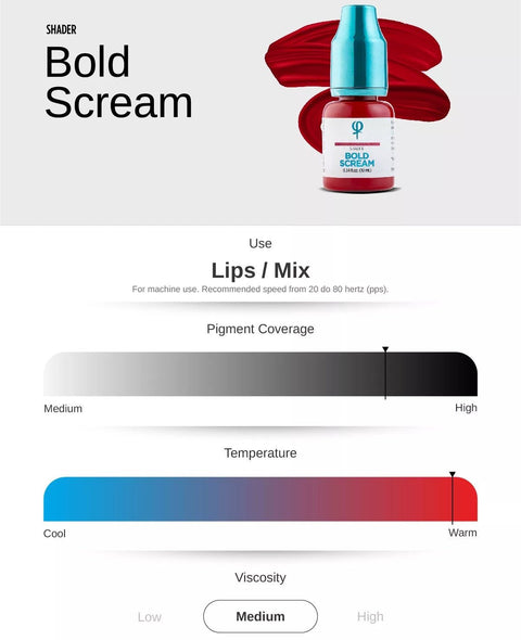 Bold Scream PMU Mix Shader Pigment 10ml - Premium PhiSeller