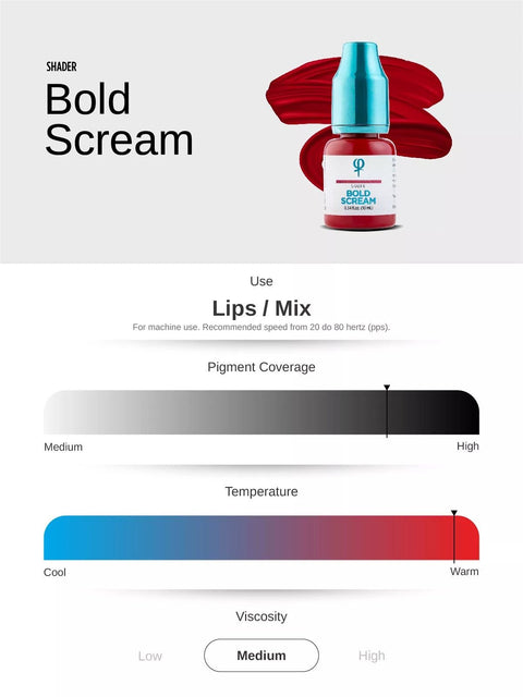 Bold Scream PMU Mix Shader Pigment 10ml - Premium PhiSeller