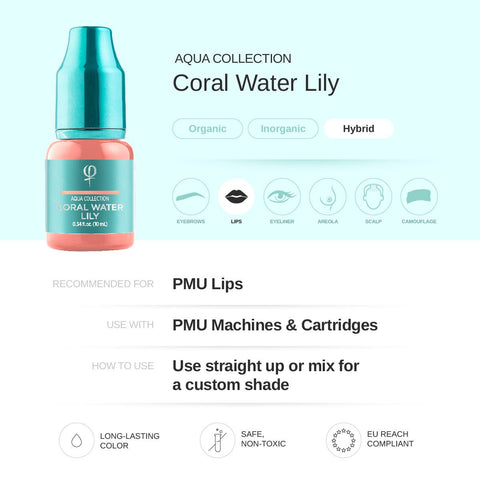 Coral Water Lily PMU pigment 10ml - Premium PhiSeller