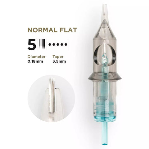 PMU Cartridges 0.18 5F - 3.5mm Normal Flat (EN02B) 20 pcs - Premium PhiSeller