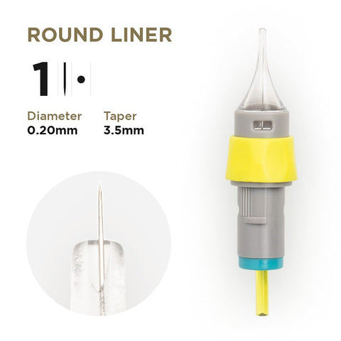 PMU Cartridges 0.20 1R, 3.5mm taper (EN11) 20 pcs  - Premium PhiSeller