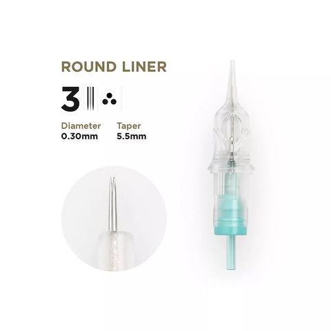 PMU Cartridges 0.30 3R - 5.5mm taper (EN17) 20 pcs - Premium PhiSeller