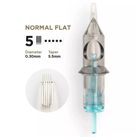 PMU Cartridges 0.30 5F - 5.5mm Normal Flat (EN02B) 20 pcs - Premium PhiSeller
