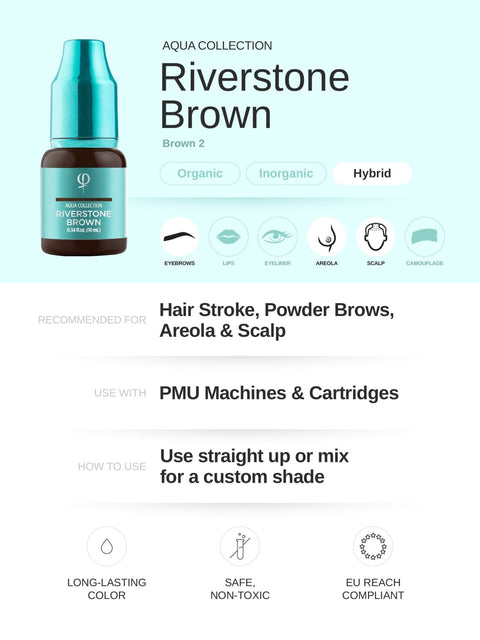 Riverstone Brown PMU Pigment 10ml - Premium PhiSeller