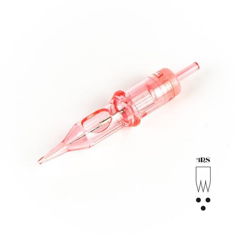 Scatola da 20 Cartucce Kwadron PMU Optima - Round Shader - 0.25mm Point Taper TEXTURED - Needle Size 3 - Premium PhiSeller