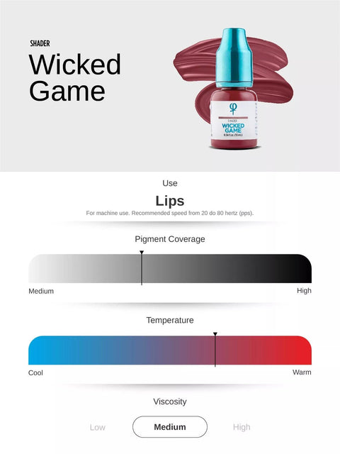 Wicked Game PMU Lip Shader Pigment 10ml - Premium PhiSeller