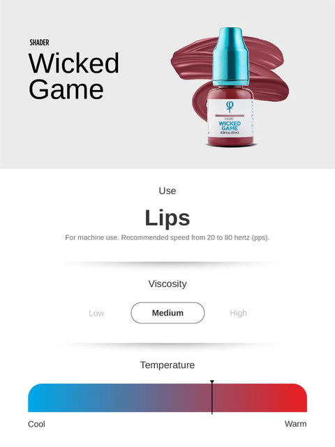 Wicked Game PMU Lip Shader Pigment 10ml - Premium PhiSeller