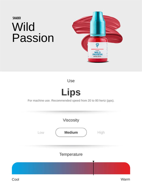 Wild Passion PMU Lip Shader Pigment 10ml - Premium PhiSeller