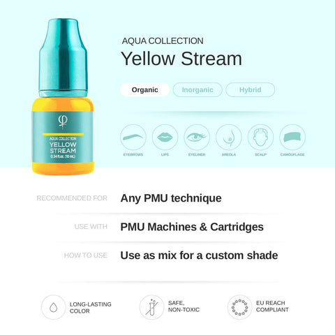 Yellow Stream PMU pigment 10ml - Premium PhiSeller